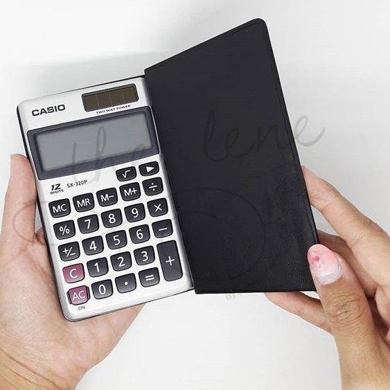 

New! KALKULATOR CASIO SX 320P ORIGINAL - 12 DIGIT - 2 POWER - KALKULATOR MINI LAYAR BESAR 爽