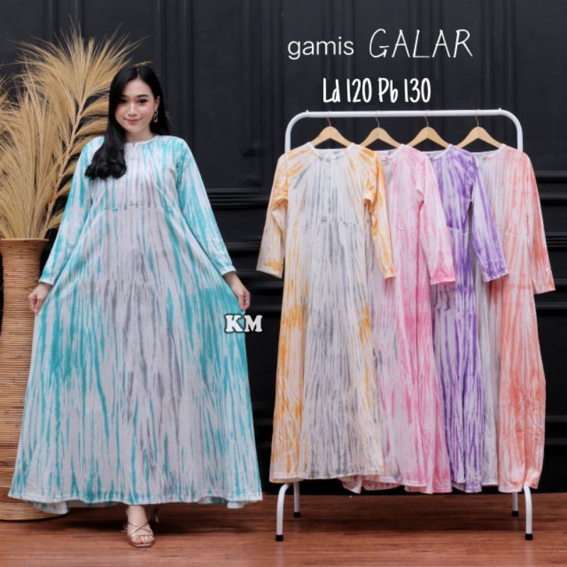 Gamis Kaos Jumbo Ld 120 / Gamis Busui / Gamis Galar / Gamis Pelangi Tiedye / Gamis Bumil