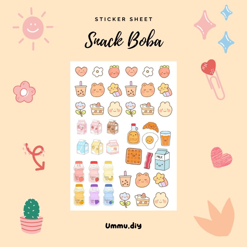 

Stiker notes / jurnal Stiker Aestetic