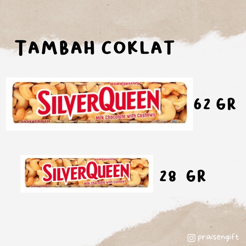 

tambah coklat Silver Queen