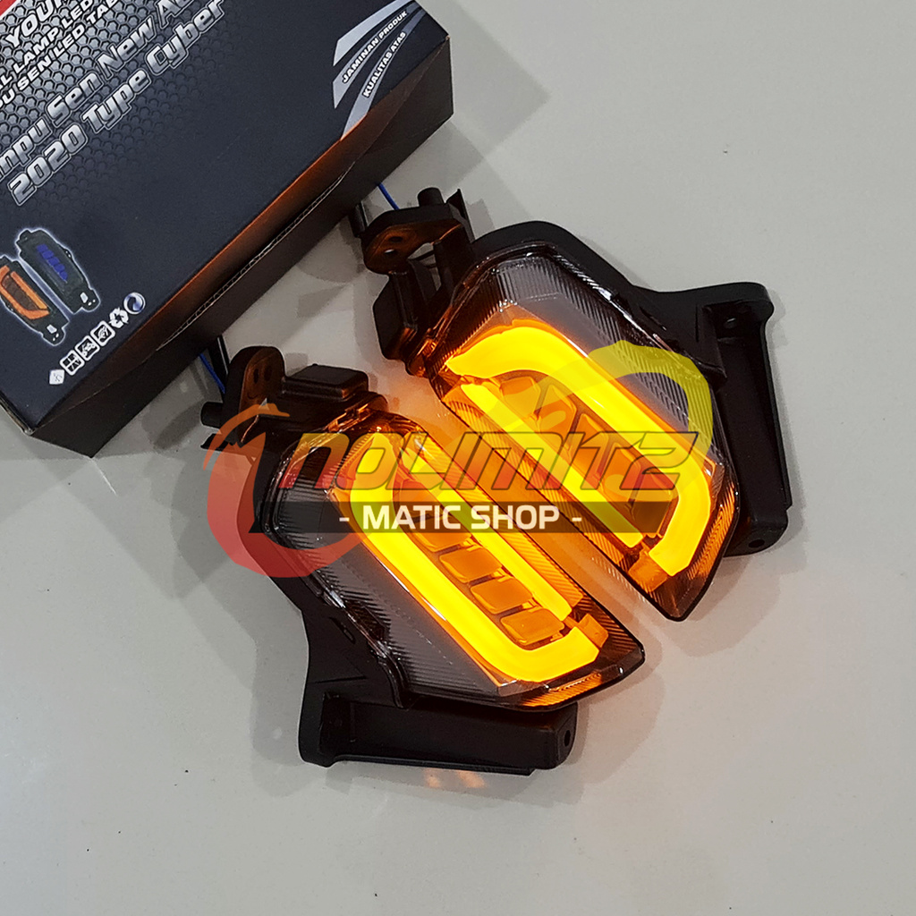 Lampu Sein JPA Cyber Sen Senja LED 3 in 1 Smoke Yamaha Aerox 155 ALL TYPE