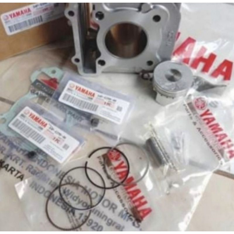 BLOK SEHER SILINDER MIO J YAMAHA 54P SET PISTONKIT SIAP PASANG