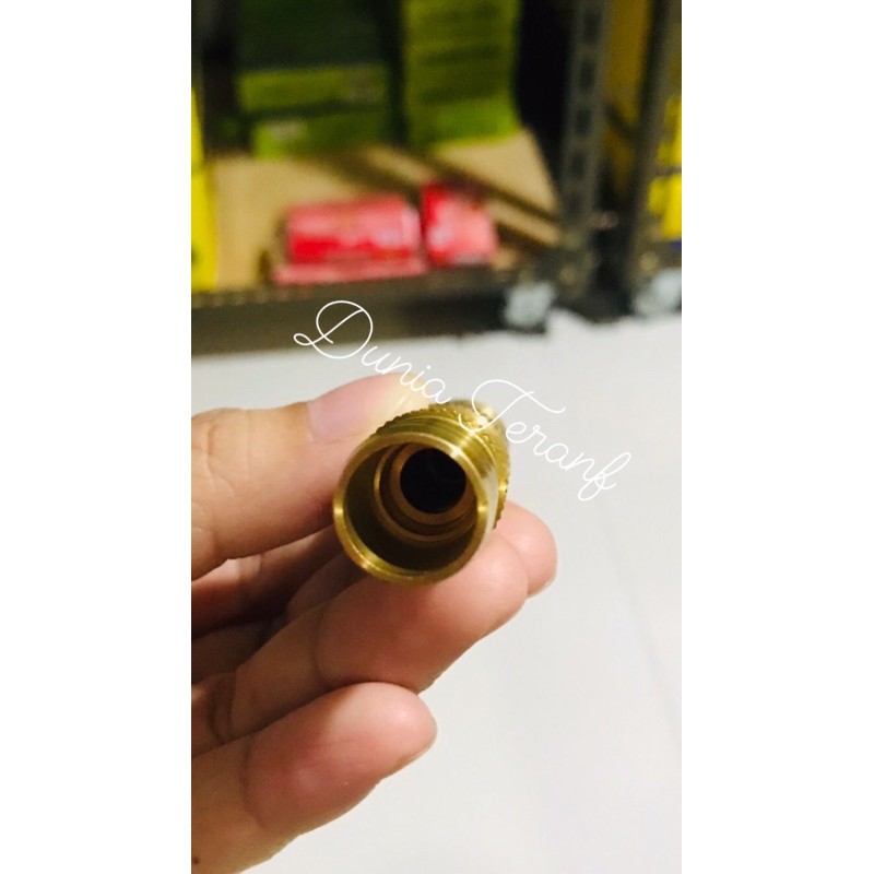 Semprotan Air Lurus Kuningan - Semprotan Taman Kandang Cuci Mobil Motor - Jet Spray Hose Nozzle