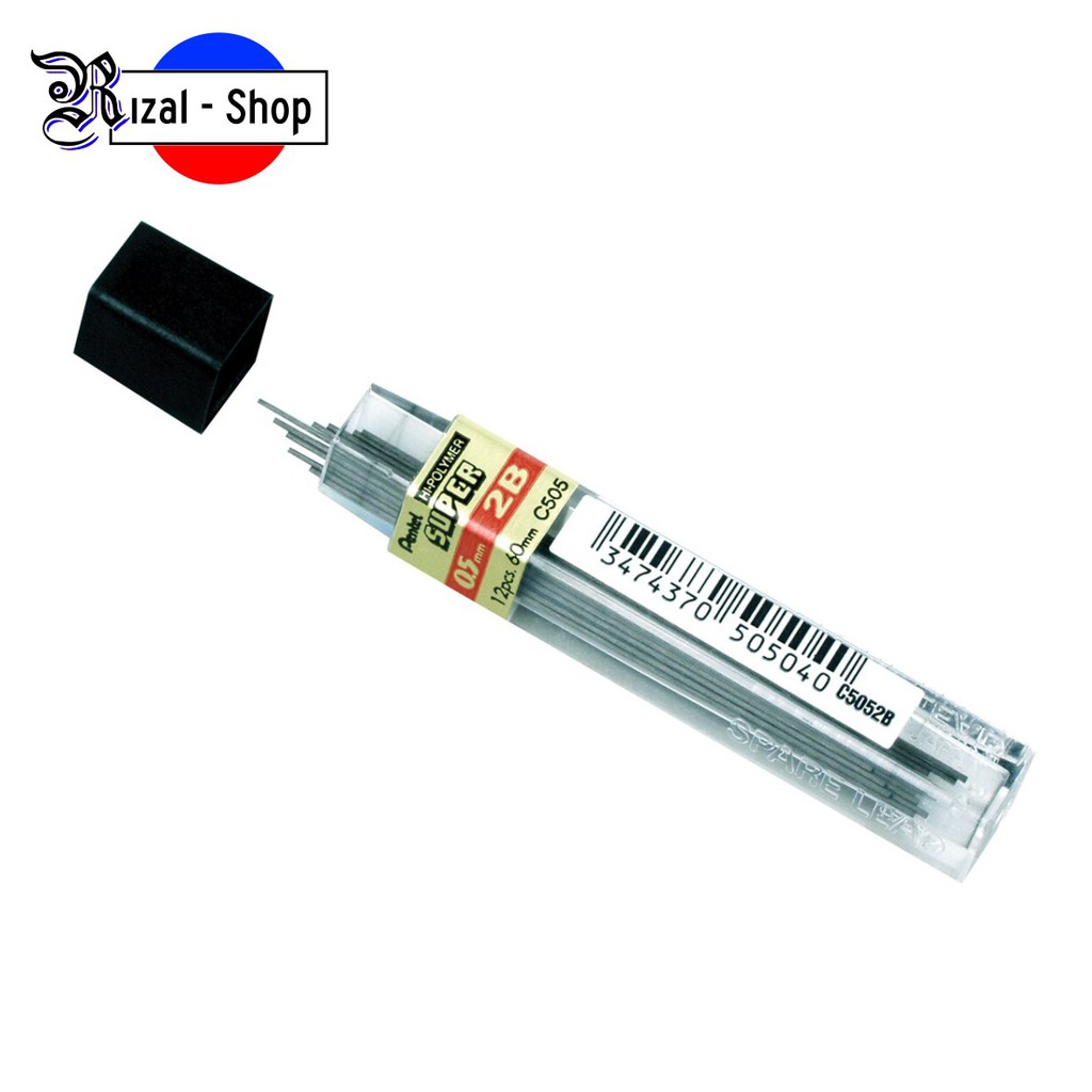 

Isi / Refill Lead Mekanik Pensil 2B Pentel C-505 0.5mm