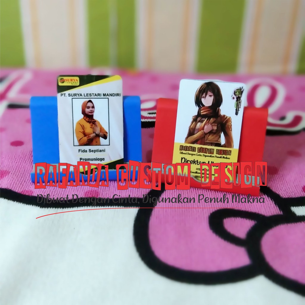 

ID Card / KTA / Kartu Pelajar 2 Sisi Custom Bahan Tebal Anti Luntur