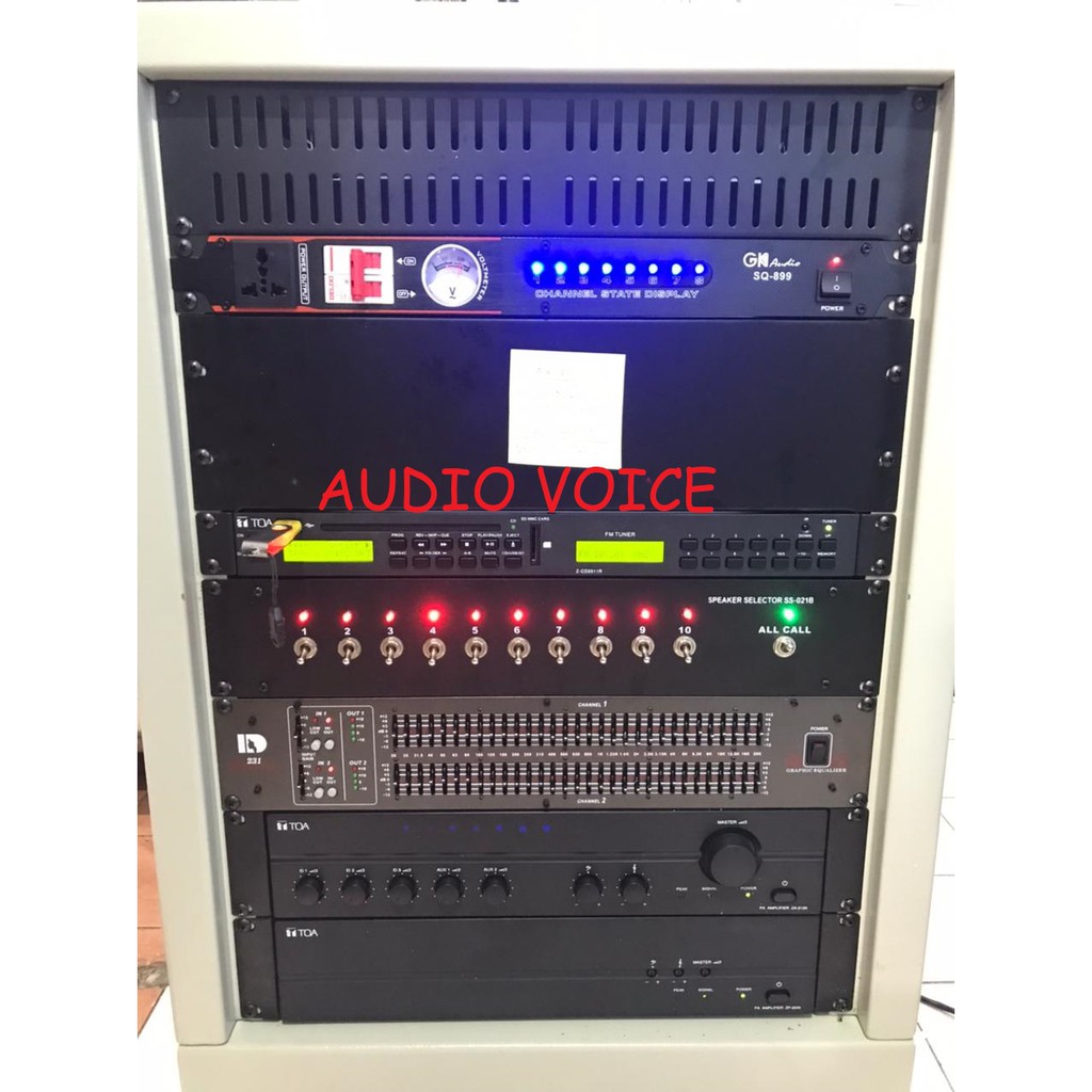 RACK TOA PA SYSTEM UNTUK GEDUNG / Paket Sound System Gedung Original