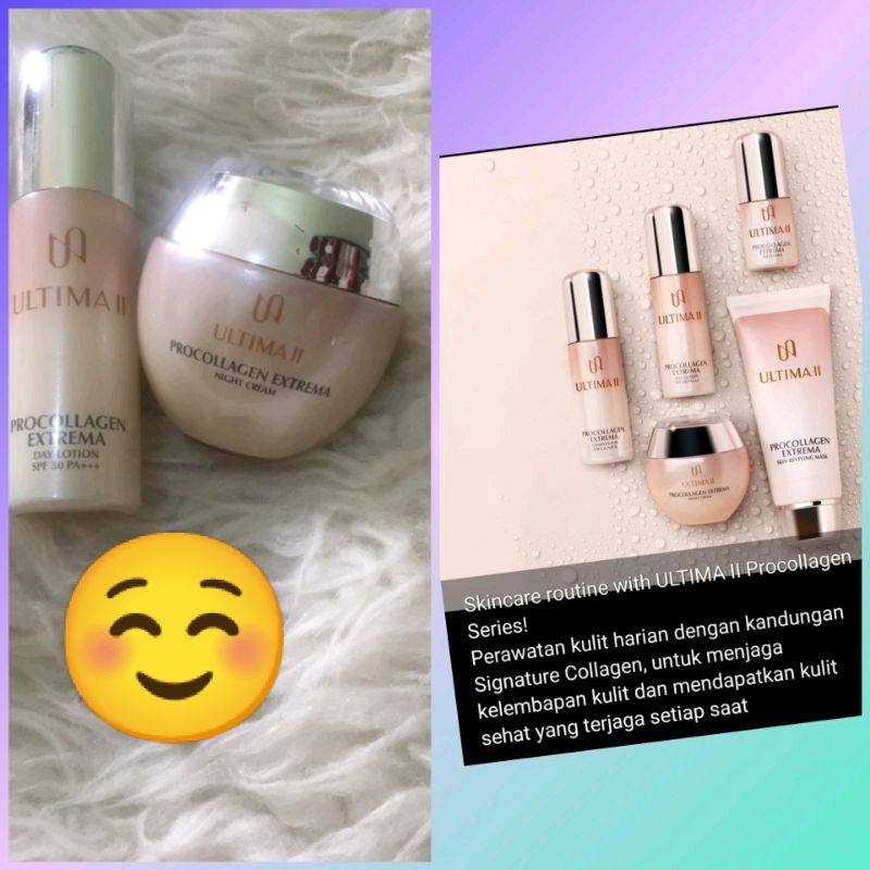 Ultima II day cream procolagen extrema skincare/ Ultima II night cream procollagen extrema share in 