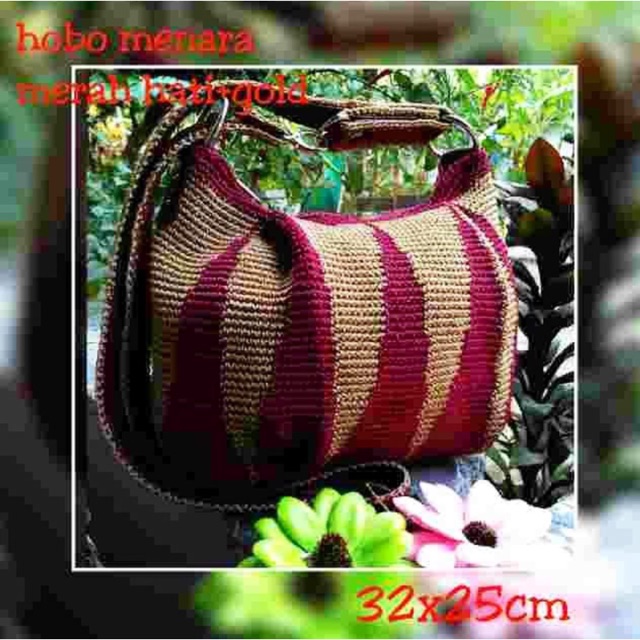 Tas rajut hobo menara