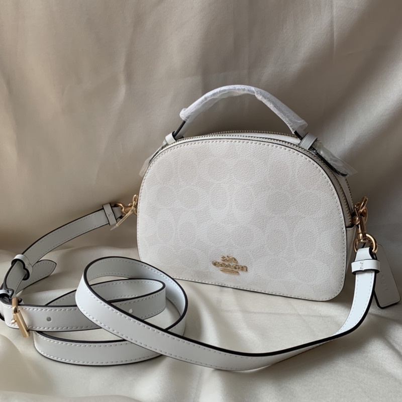 COACH SERENA IN SIGNATURE CANVAS - WHITE