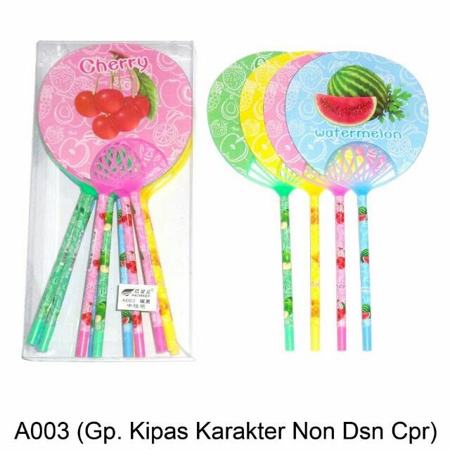 

Pulpen Bentuk Kipas Panjang Motif Buah Buahan A003