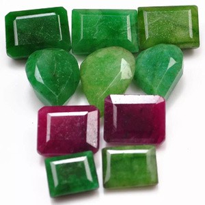 Emerald Rubi Natural Asli Jamrud Zamrud Brazil Afrika Persegi cincin