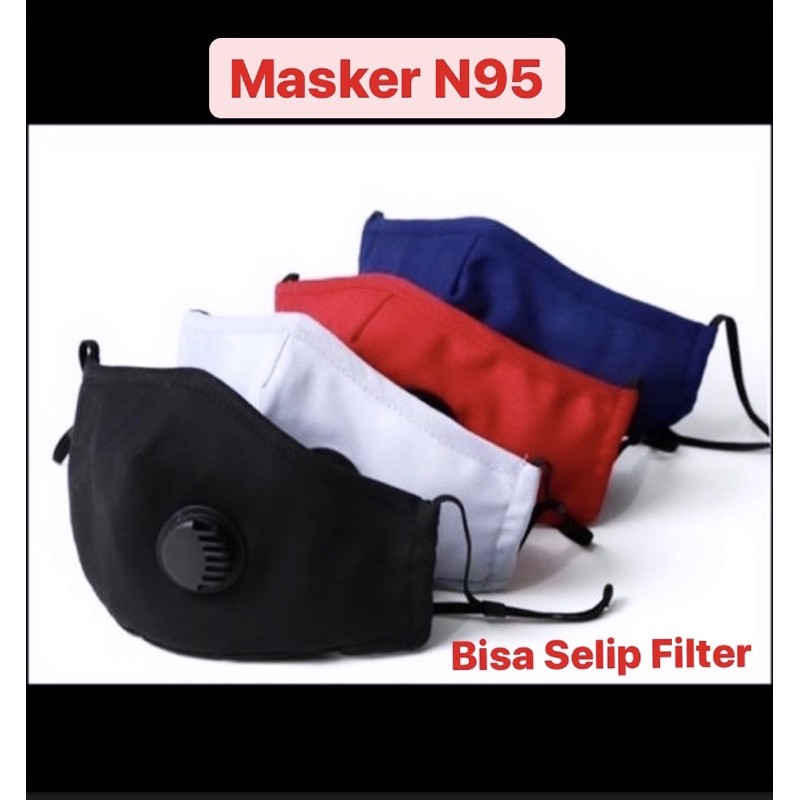 MASKER KAIN N95/ MASKER N95/ MASKER DEWASA N95/ MASKER KAIN N95 KATUP/ MASKER N95 SELIP FILTER