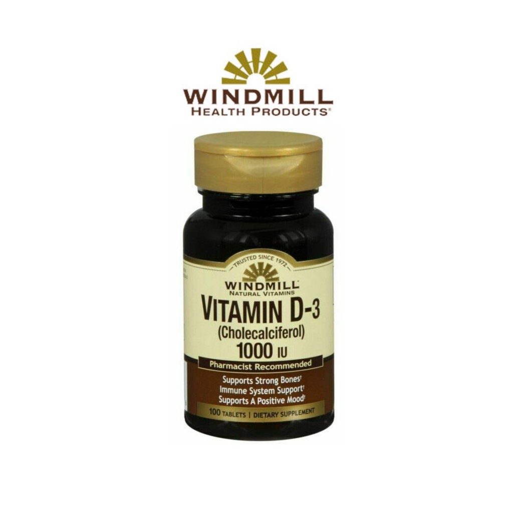 Windmill D3 1000 IU 100 tabs
