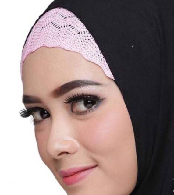 Ciput Rajut / Ciput Zigzag / Bandana Rajut / Ciput Bandana / Inner Hijab / Inner Murah / Inner Rajut