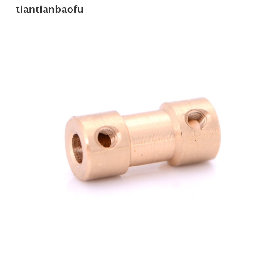 [tiantianbaofu] New 2/3/3.17/4/5mm Motor Copper Shaft Coupling Coupler Connector Sleeve Adapter Boutique