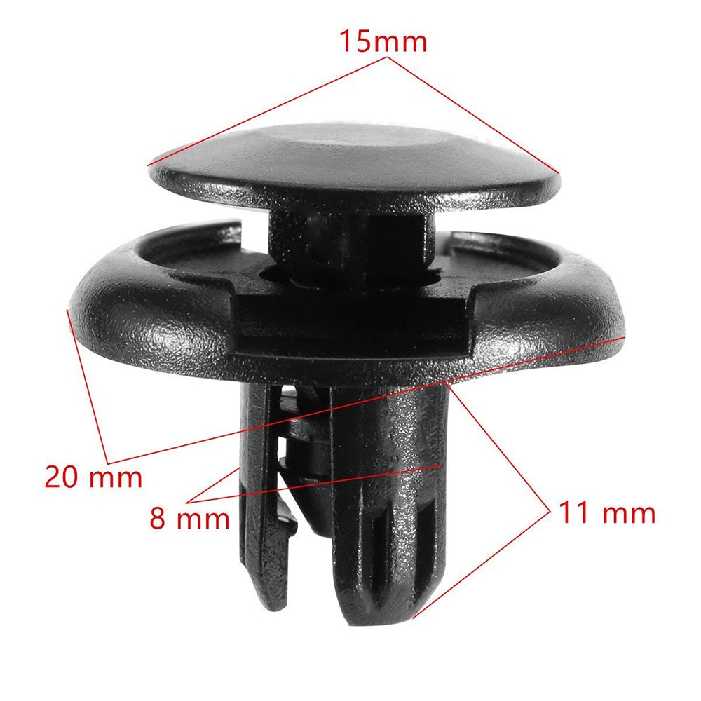 50pcs Klip Rivet Pengencang Bumper Pintu Mobil 8mm 6mm Untuk Bmw Toyota Honda City Jazz Perodua Myviva Axia Proton X70 Y15 R25 X15 R150 V3V