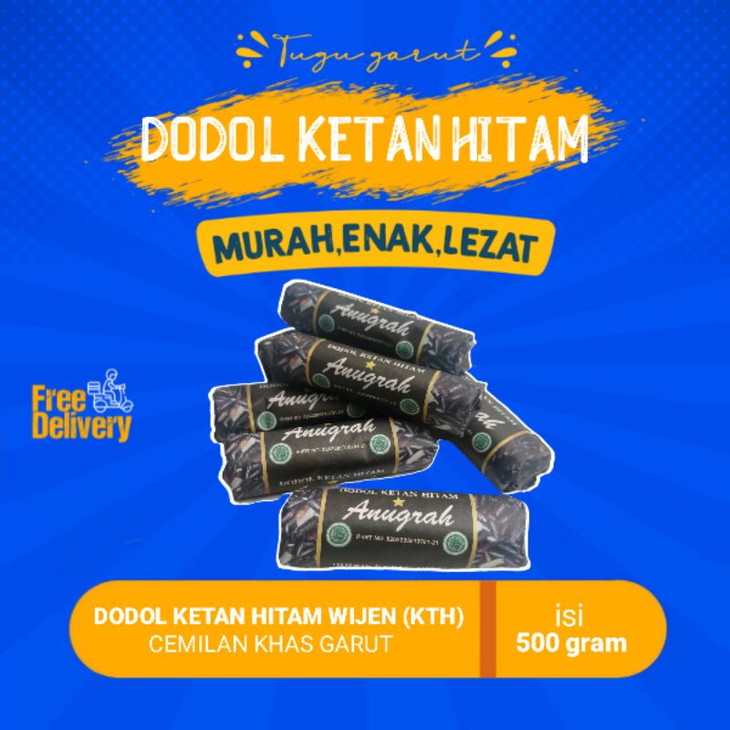 

Dodol Rasa Ketan Hitam 500gram Oleh Oleh Picnic Cemilan Asli Khas Garut