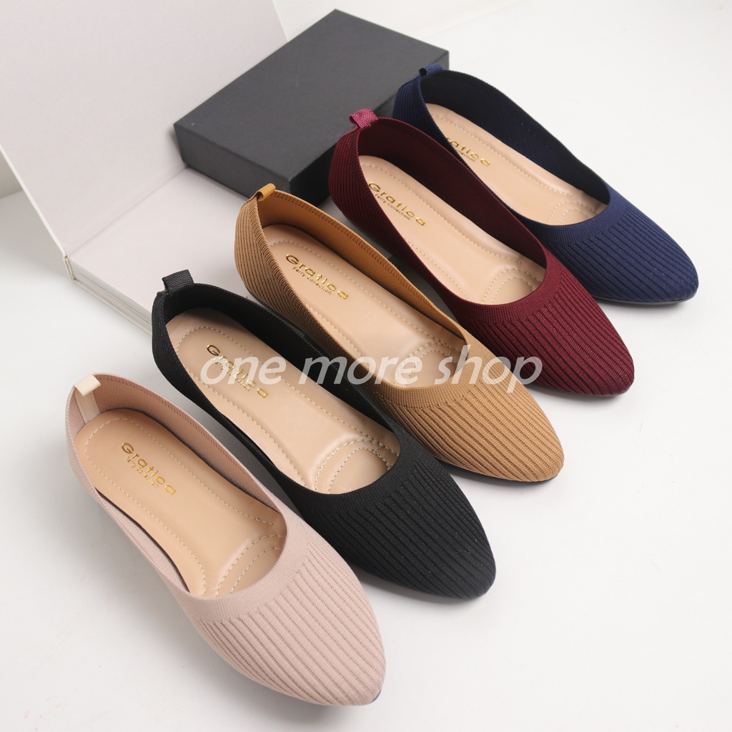 SEPATU FLAT SHOES  RAJUT GRATICA am72