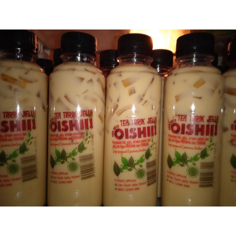 

minuman teh tarik jelly Oishii