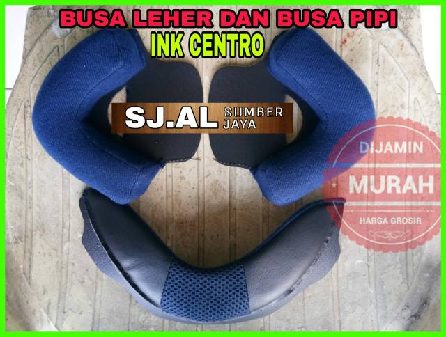 Busa helm fullset ink centro jet sentro komplit, bupiler, busa pipi tali gasper visor kaca bukan ori