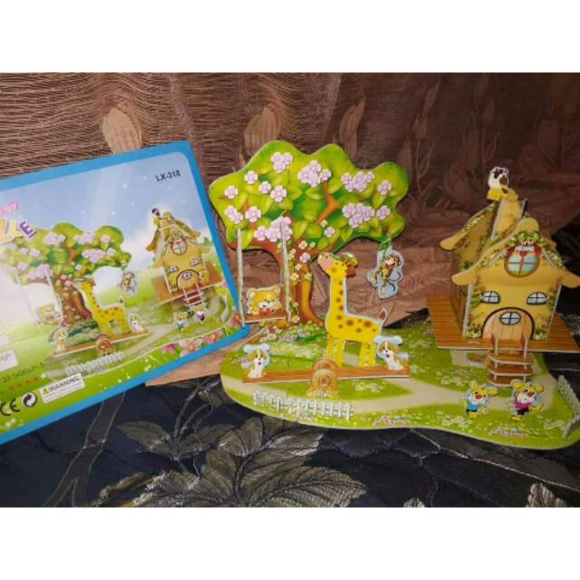 puzzle edukasi anak/ puzzle 3D /jigsaw puzzle 3D
