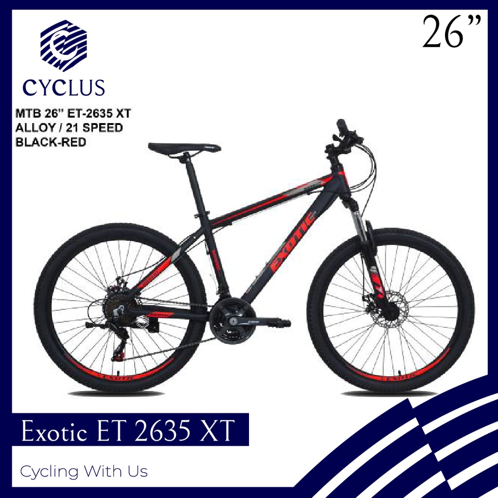Sepeda MTB Exotic ET 2635 XT 26 Inch - KURIR INSTAN