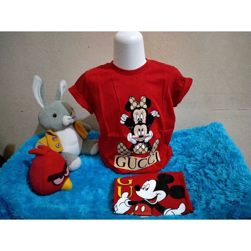 Baju Kaos Mickey Gucci Anak 2-10 Tahun