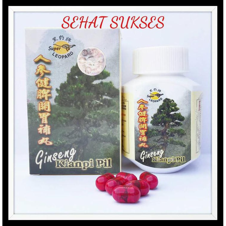 Ginseng Kianpi Pil Super Leopard isi 60 - Obat Nafsu Makan Herbal
