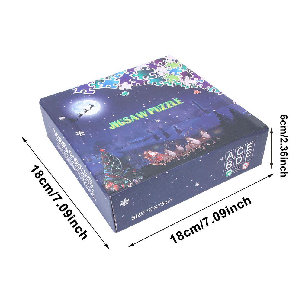 R-flower 1000pcs Mainan Edukasi Puzzle Jigsaw Motif Snowman / Natal Untuk Anak / Dewasa