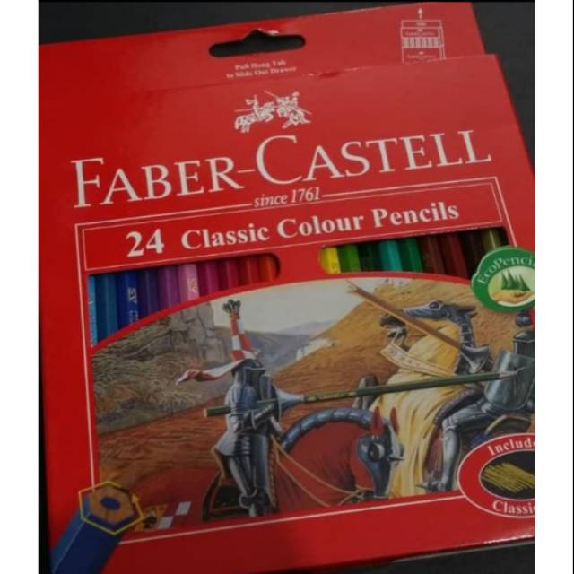 

PENSIL WARNA FABER CASTELL ISI 24 CLASSIC