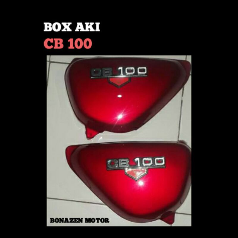 Box Aki CB 100 / Tutup Aki CB100 / Merah / Narita