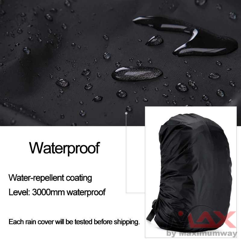 WOYYHO Cover Tas Ransel Anti Air Bahan Polyester Anti Lecet Rain Cover Tas Ransel Waterproof Backpack Cover Rain Cover Backpack Reflective Waterproof Dustproof Sport Bag Cover Outdoor Travel Hiking Climbing Rucksack Rainproof Cover