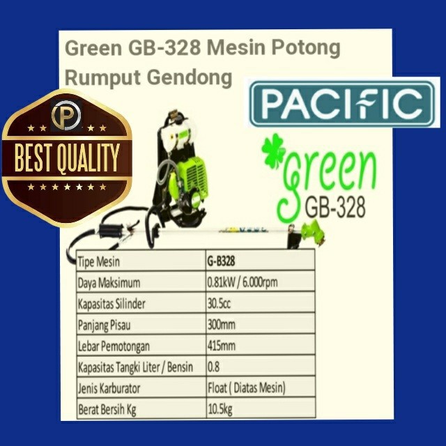 Mesin potong rumput Green GB 328 gendong IBC 30 izumi