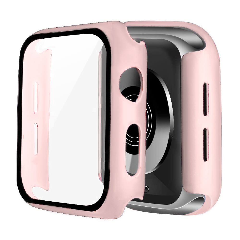 Kaca Pelindung Layar Dan Bumper Ukuran 40mm 38mm 42mm Untuk Apple Watch Seri 6 Se 5 44mm 3 2 1