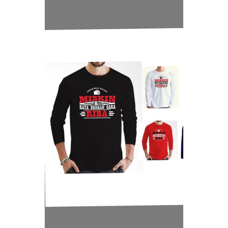 kaos dakwah lengan panjang