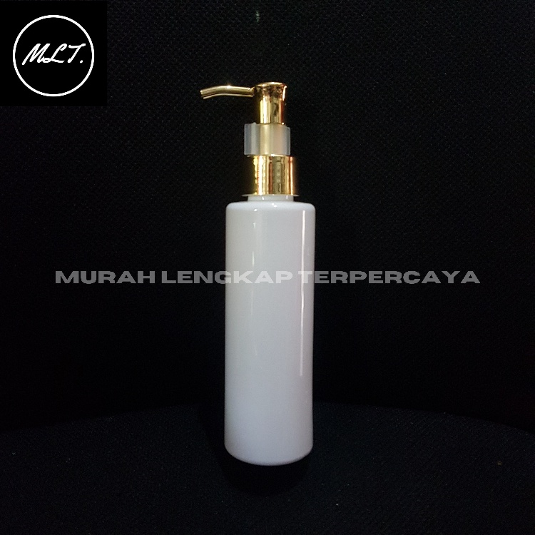 BOTOL PUMP REFILL 150ML GOLD / 150 ML PUMP LUXURY GOLD PUTIH SILVER REFILL PET