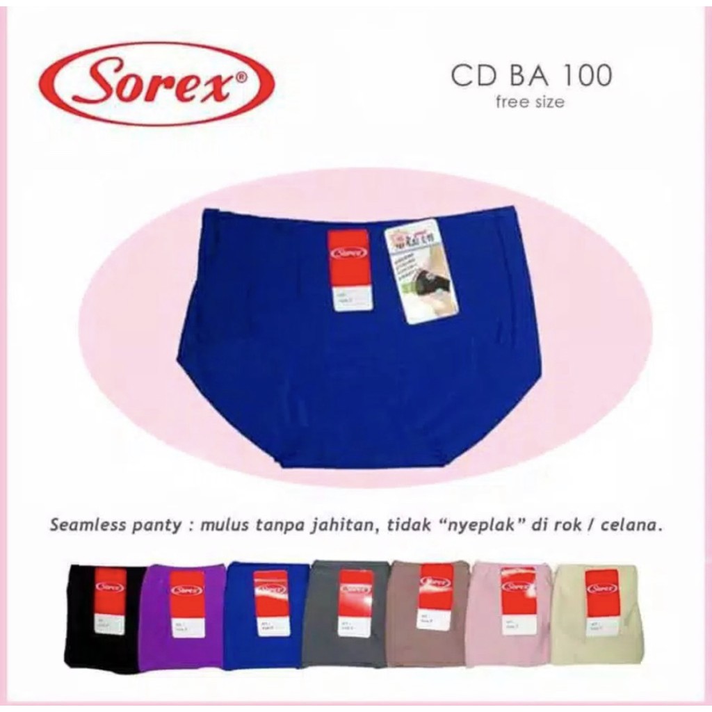 CELANA DALAM SOREX SEAMLESS BA 101 SHORT SEGIEMPAT ; BA 100 SEAMLESS SEGITIGA