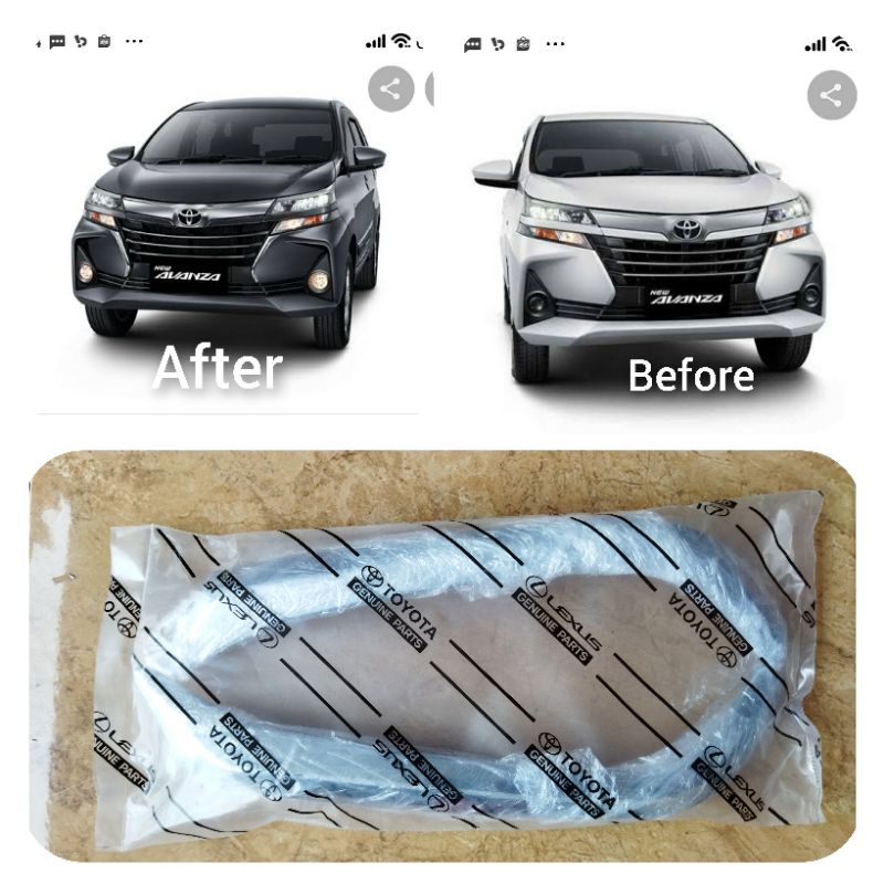 Garnish lis bumper chrome Avanza Xenia 2019
