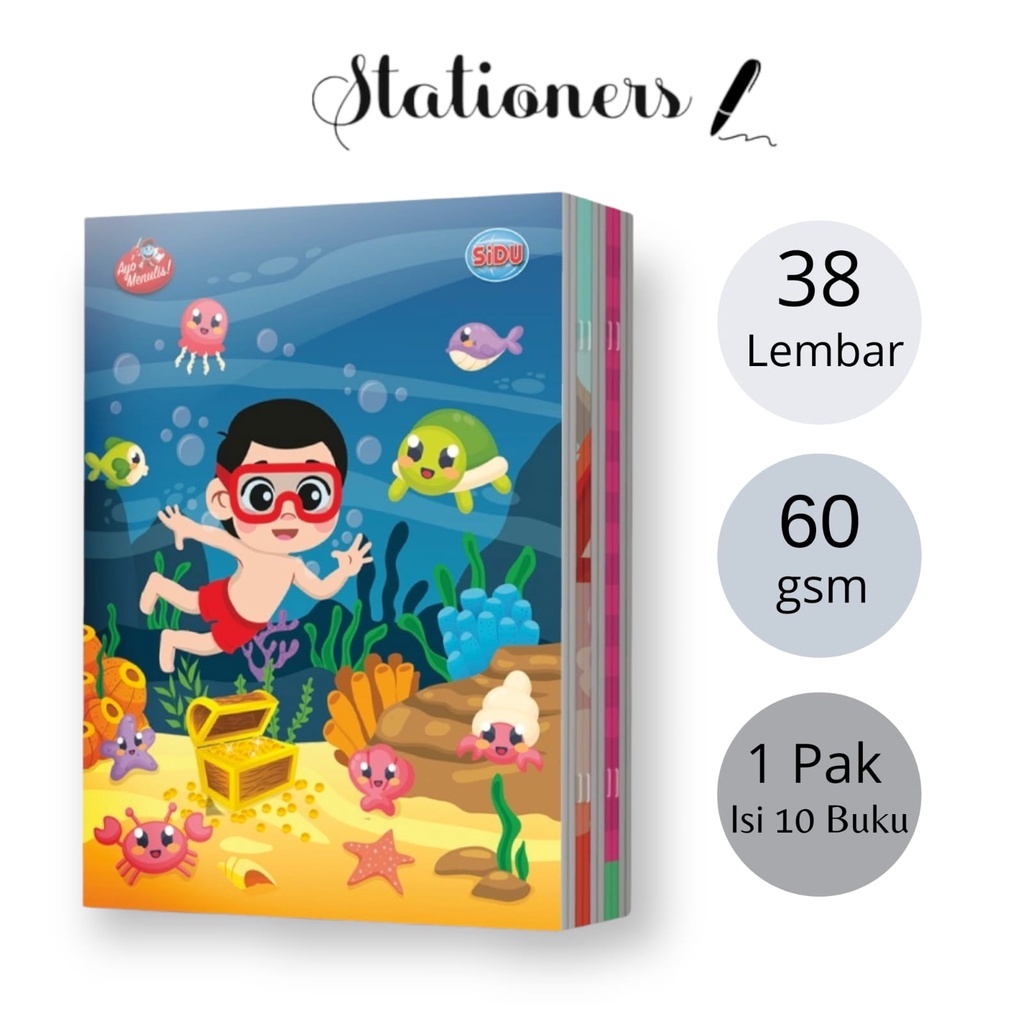 

Buku Tulis Sidu 38 Lembar/Buku Sekolah/Buku Catatan