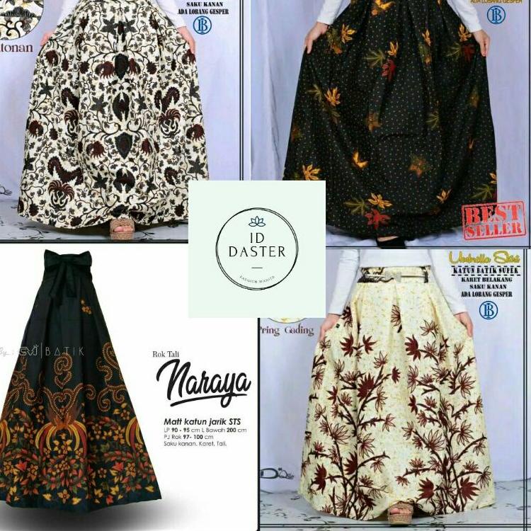 Stok Terbatas Rok Batik Murah Panjang Payung Wanita Katun Unggul Jaya