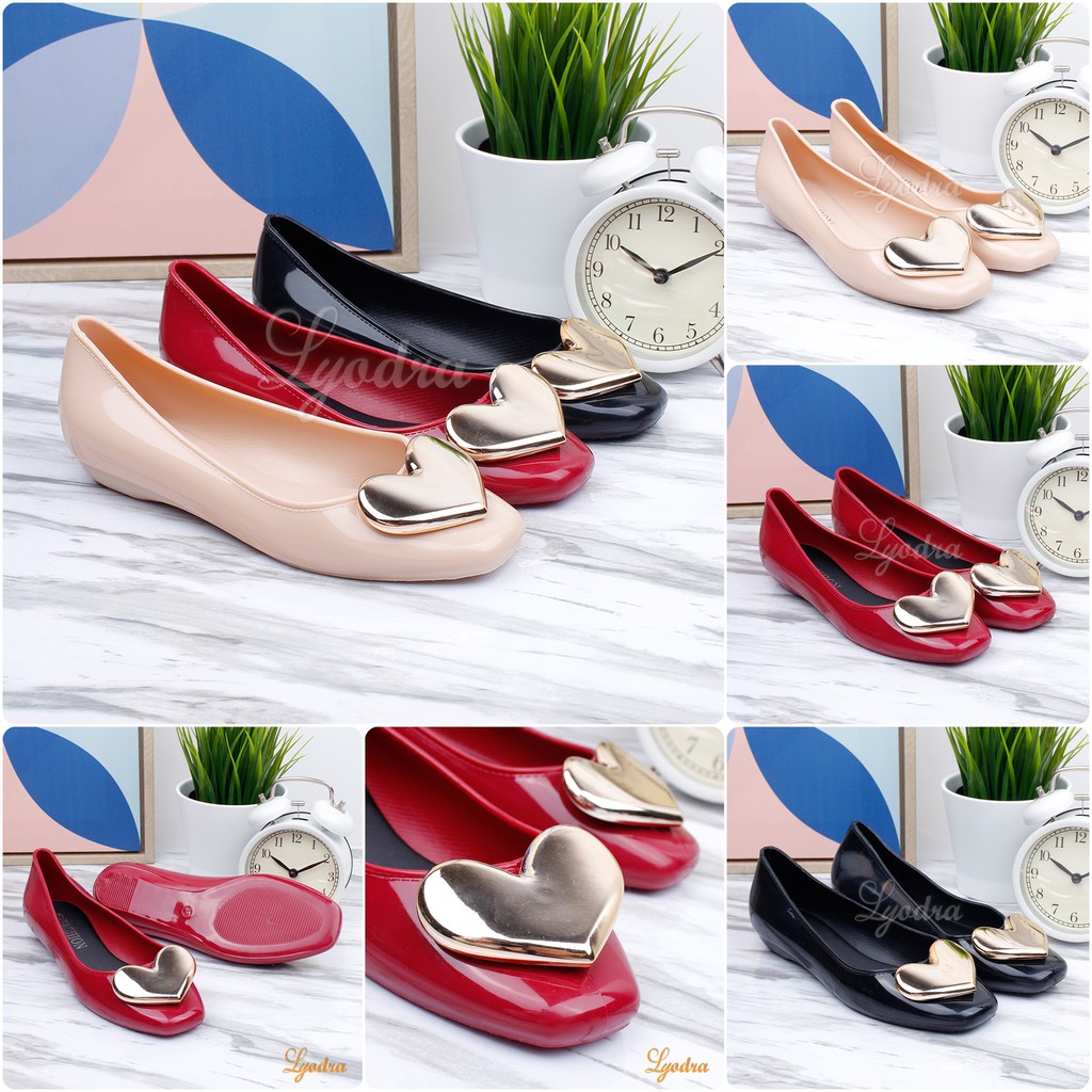 Lyodra Serenity Flat Jelly Shoes Import LDR924 Real Pict