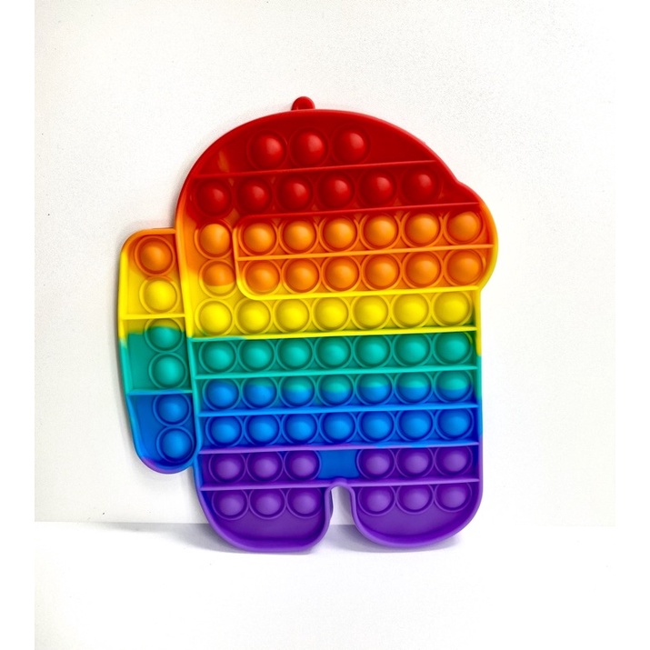 [FS] POP IT Fidget Toy mainan untuk penghilang stres pada anak Push bubble toy READY-Jumbo among us diri