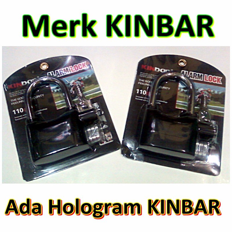 gembok alarm merk KINBAR Gembok Kinbar Gembok alarm Kinbar