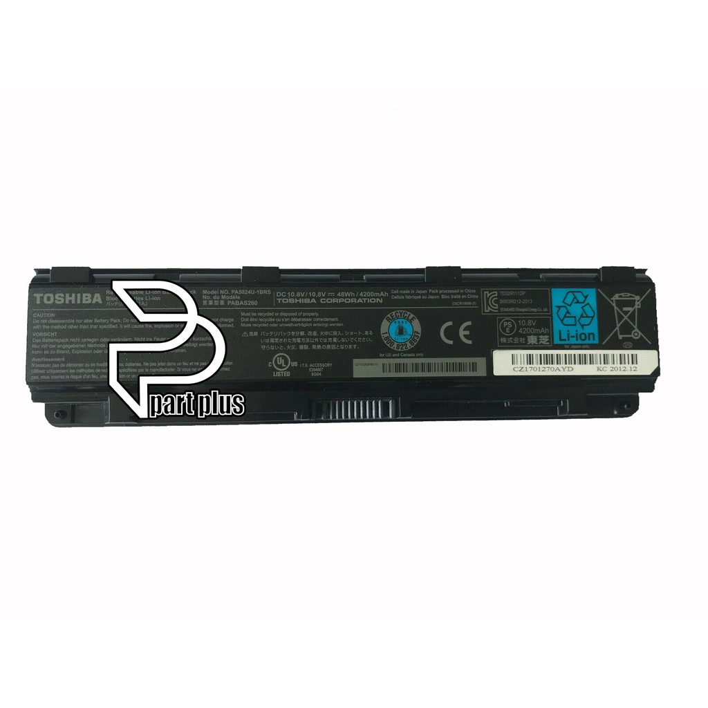 Baterai Laptop Toshiba Satelite C800 C840 C845 C850 M840 M801 L800 L830 L840 L875 PA5024U