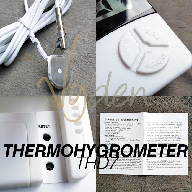 Pengukur Suhu dan Kelembaban Hygrometer Thermometer Digital HTC2 HTC-2 MURAH