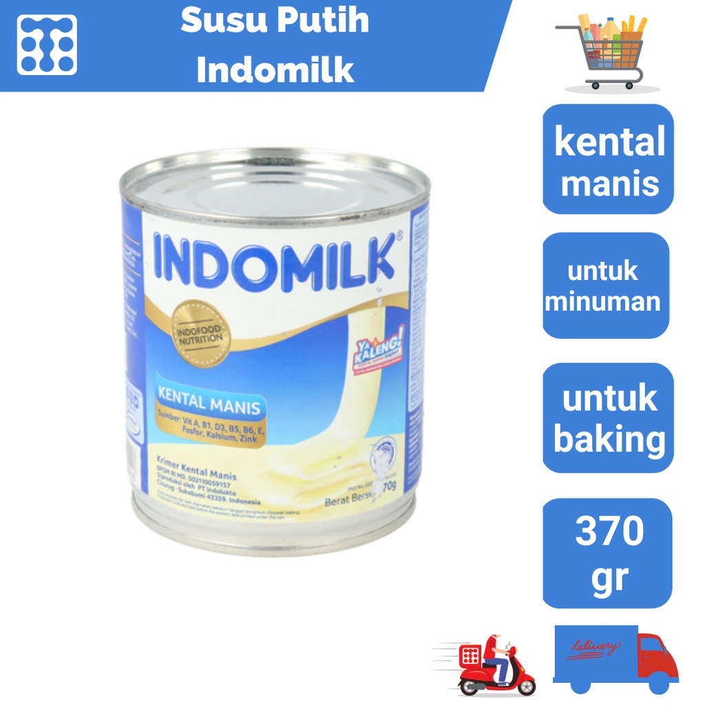 

Susu Putih Indomilk 370 Gram / Susu Kental