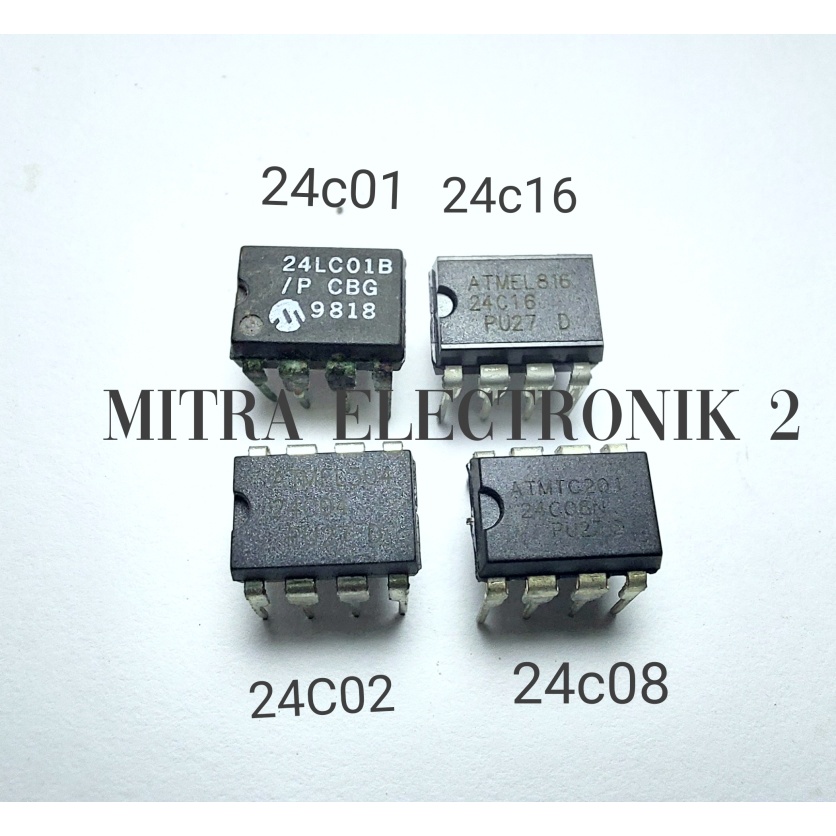 IC TRANSISTOR MEMORY 24C01 24C02 24C08 24C16