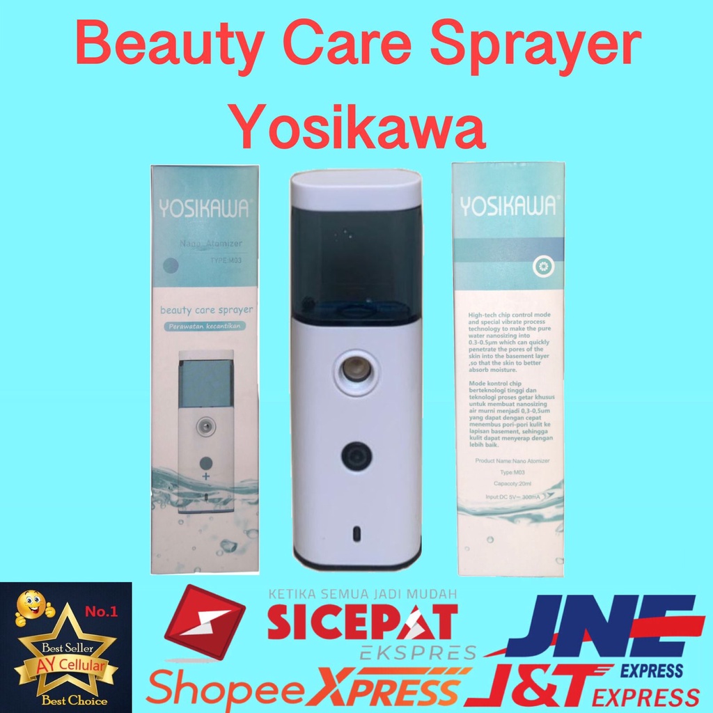 Nano Spray Yosikawa Perawatan Wajah Mini Portable USB Mist Sprayer