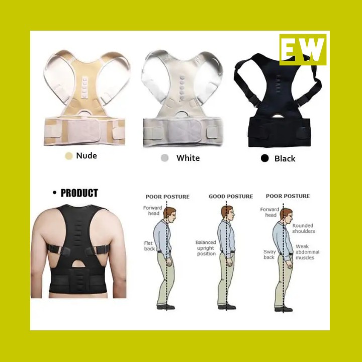 Korektor Postur Punggung Perbaikan Bungkuk Terapi Magnetik Memperbaiki Postur Tubuh