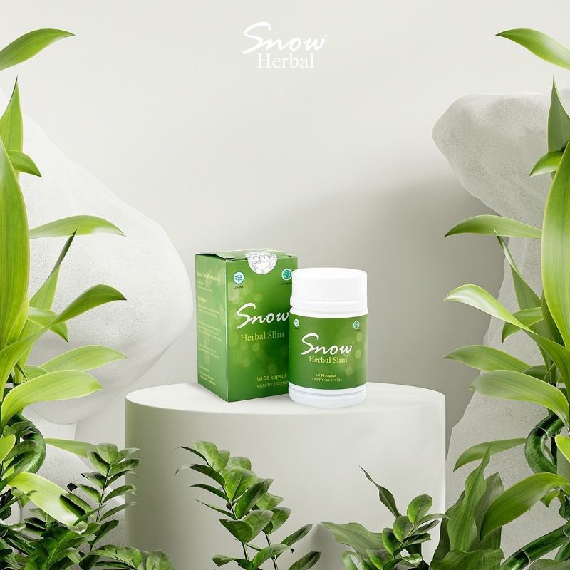 NEW  Snow Herbal Slim Asli 100% Original Pelangsing Badan - Snow Herbal Herbal Alami